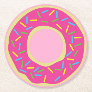 Dessous De Verre Rond Donut Kid's Birthday Party mite