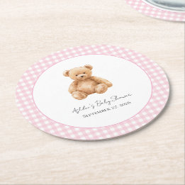 Dessous De Verre Rond Douce Baby-Shour Ourson Classique Prépa