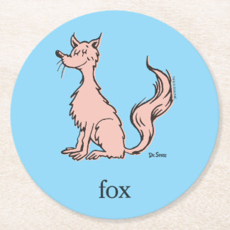 Dessous De Verre Rond Dr. Seuss | Renard Rose