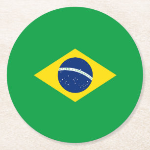 Dessous De Verre Rond Drapeau du Brésil