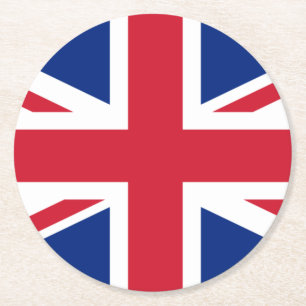 Dessous De Verre Rond Drapeau du Royaume-Uni