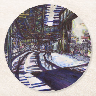 Dessous De Verre Rond Dusting the Piano