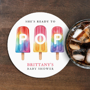 Dessous De Verre Rond Elle est prête à faire du Baby shower d'été popula