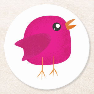Dessous De Verre Rond Enfants mignonette birdy