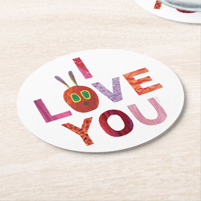 Dessous De Verre Rond Eric Carle | Caterpillar I Love You (Incliné)