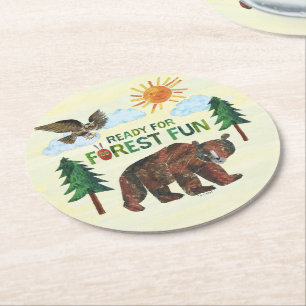 Dessous De Verre Rond Eric Carle Prêt pour le plaisir des forêts
