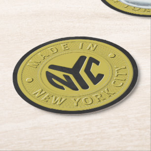 Dessous De Verre Rond Fabriqué À New York