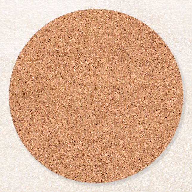 Dessous De Verre Rond Faux Corkboard (Devant)