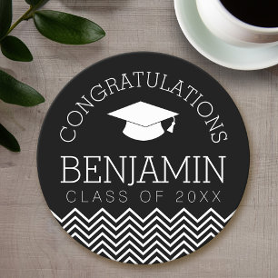 Dessous De Verre Rond Félicitations Graduate Graduate Graduate PEUT MODI