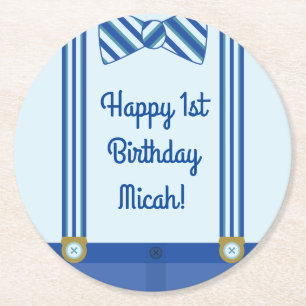 Dessous De Verre Rond Fête d'anniversaire de Little Man