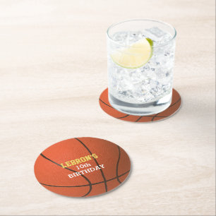 Dessous De Verre Rond Fête de basket