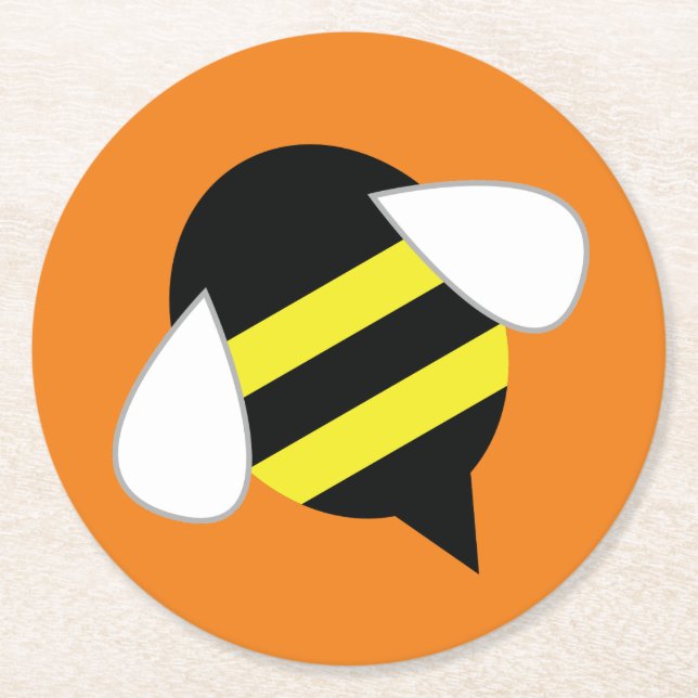 Dessous De Verre Rond Fête de l'abeille (Devant)