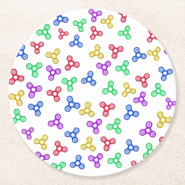 Dessous De Verre Rond Fidget Spinners (Devant)