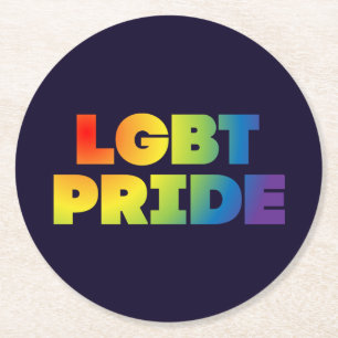 DESSOUS DE VERRE ROND FIERTÉ LGBT