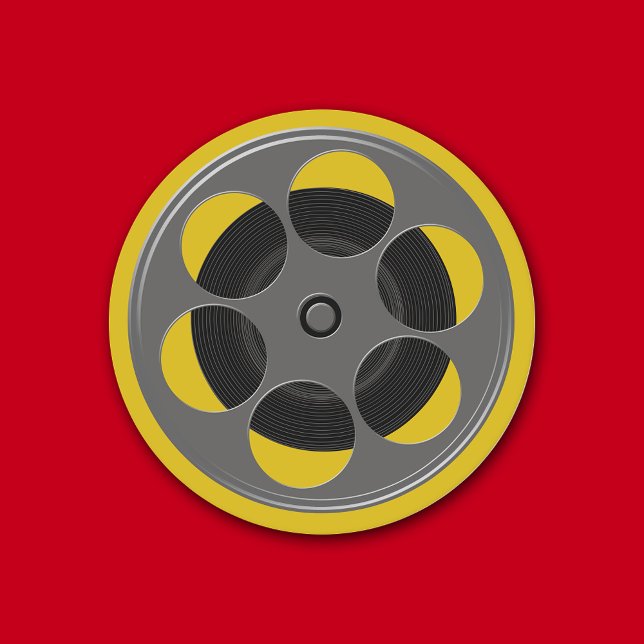 Dessous De Verre Rond Film Reel Movie Nuit (Créateur téléchargé)