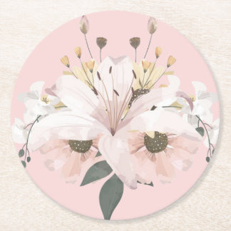Dessous De Verre Rond Flore nuptiale