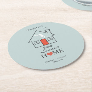 Dessous De Verre Rond Florida Home Sweet Home Personnalisé