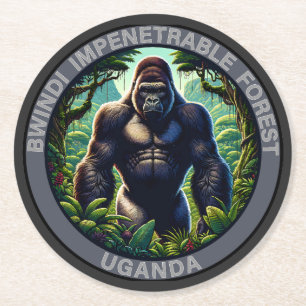 Dessous De Verre Rond Forêt impénétrable de Bwindi Ouganda
