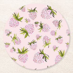Dessous De Verre Rond Fraises Douces - Douceur de Baie