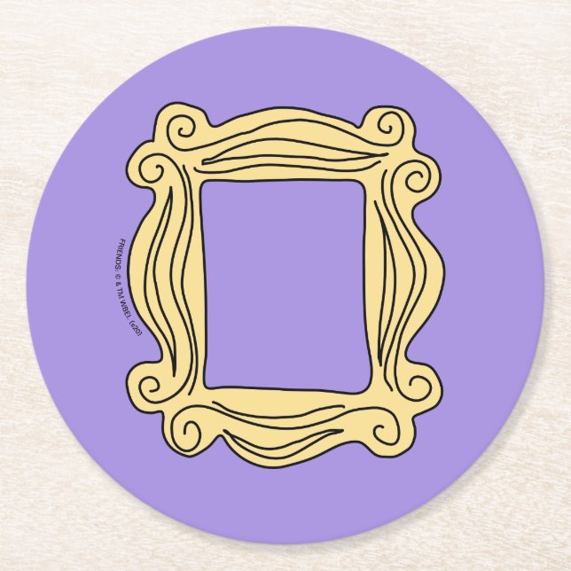 Dessous De Verre Rond FRIENDS™| Trame de trou (Devant)