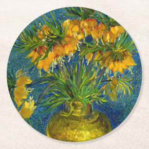 Dessous De Verre Rond Fritillaires impériales de Van Gogh