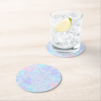 Dessous De Verre Rond Frottes de bonbons en coton