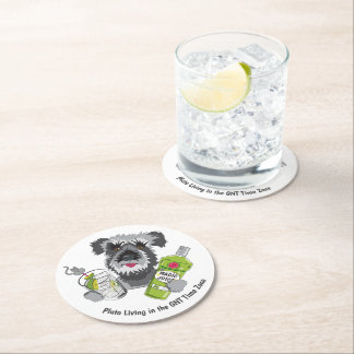 Dessous De Verre Rond Fuseau horaire GNT