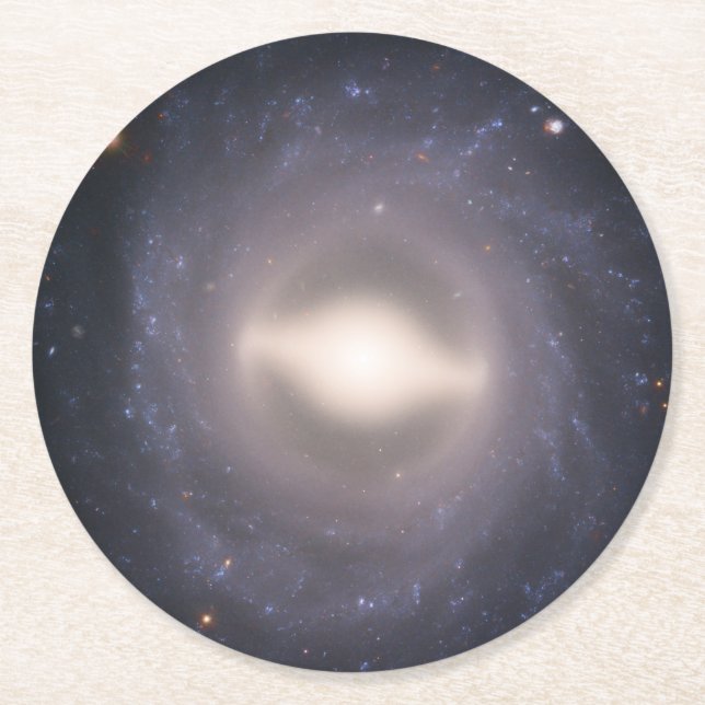 Dessous De Verre Rond Galaxie Spirale Ngc 1015. (Devant)