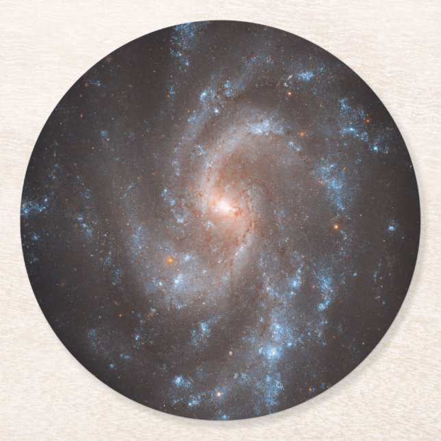 Dessous De Verre Rond Galaxie Spirale Ngc 5584 (Devant)