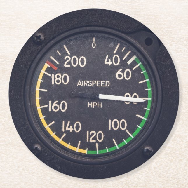 Dessous De Verre Rond Gauge de l'Airspeed (Devant)