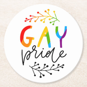 Dessous De Verre Rond Gay pride