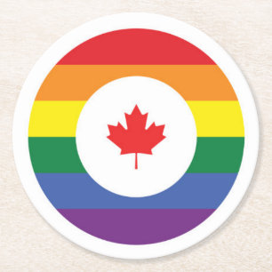 Dessous De Verre Rond Gay pride canadien