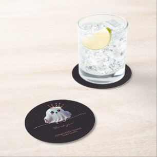 Dessous De Verre Rond Ghost Halloween Baby shower Little Boo