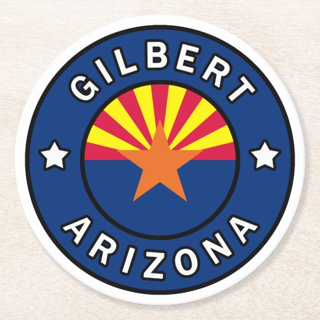 Dessous De Verre Rond Gilbert Arizona (Devant)