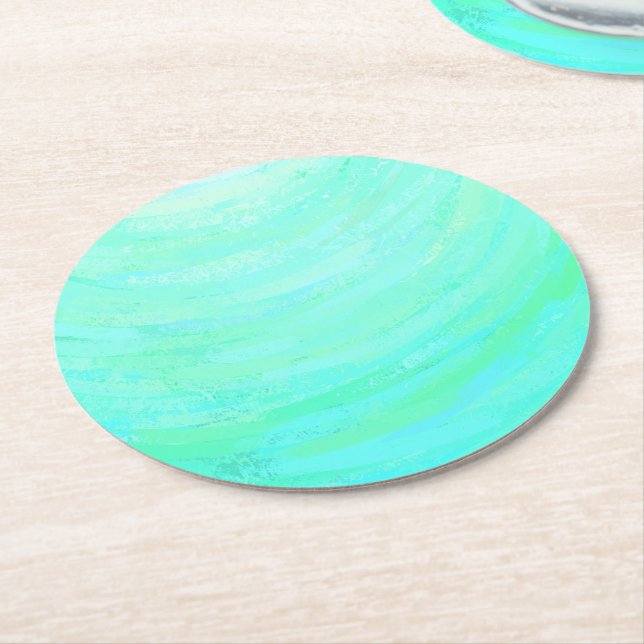 Dessous De Verre Rond Glace à la menthe (Incliné)