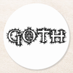 Dessous De Verre Rond Goth