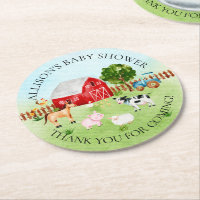 Grange Animaux Baby shower Merci