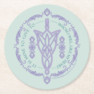Dessous De Verre Rond Graphique de citation ARWEN™ Evenstar