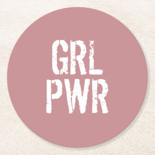 DESSOUS DE VERRE ROND GRL PWR -
