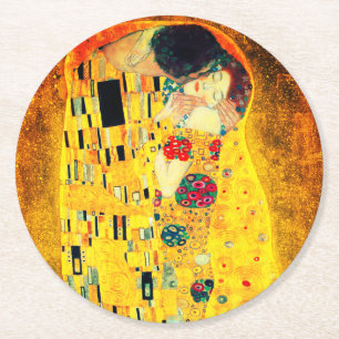 Dessous De Verre Rond Gustav Klimt Le Baiser