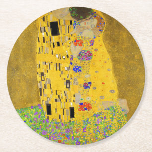 Dessous De Verre Rond Gustav Klimt Le Zazzle du baiser