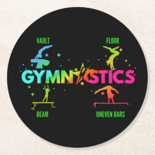 Dessous De Verre Rond Gymnastique artistique féminine Barres Poutre Saut