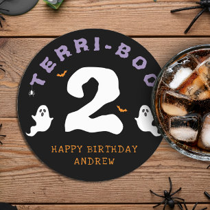 Dessous De Verre Rond Halloween 2e anniversaire Terri-Boo Twos Ghost got