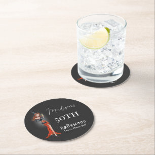 Dessous De Verre Rond Halloween 50 ème fête d'anniversaire