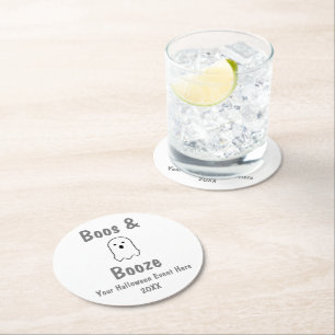 Dessous De Verre Rond Halloween Boos et Booze