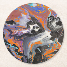 Dessous De Verre Rond Halloween éffrayant et heureux