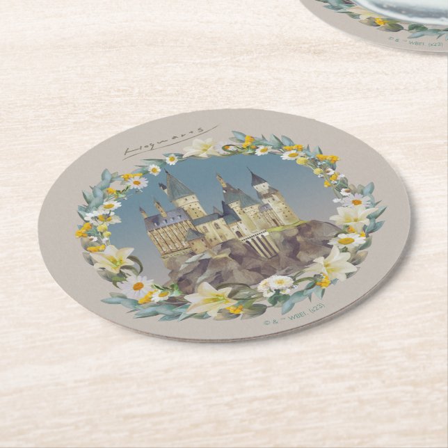 DESSOUS DE VERRE ROND HARRY POTTER™ | CHÂTEAU HOGWARTS™ (Incliné)