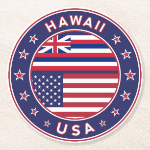 Dessous De Verre Rond Hawaii