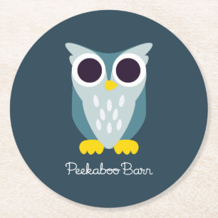 Dessous De Verre Rond Henry le hibou