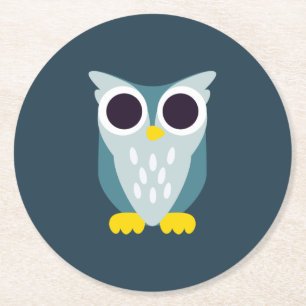 Dessous De Verre Rond Henry le hibou